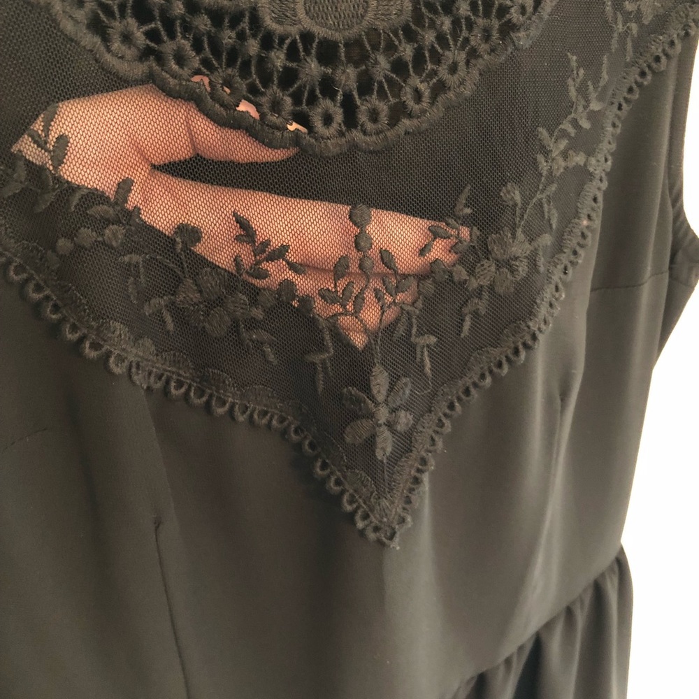 H&M Divided Lace High Neck Dress